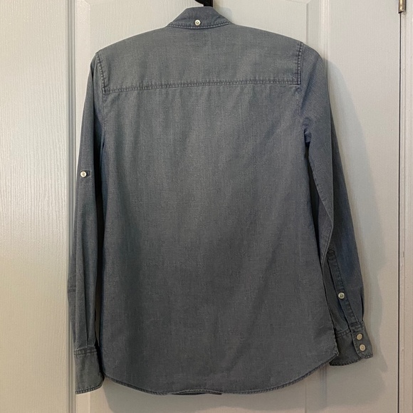 J. Crew Button Down Tailored Denim Shirt - Picture 6 of 7